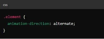 animation direction