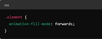 animation fill mode