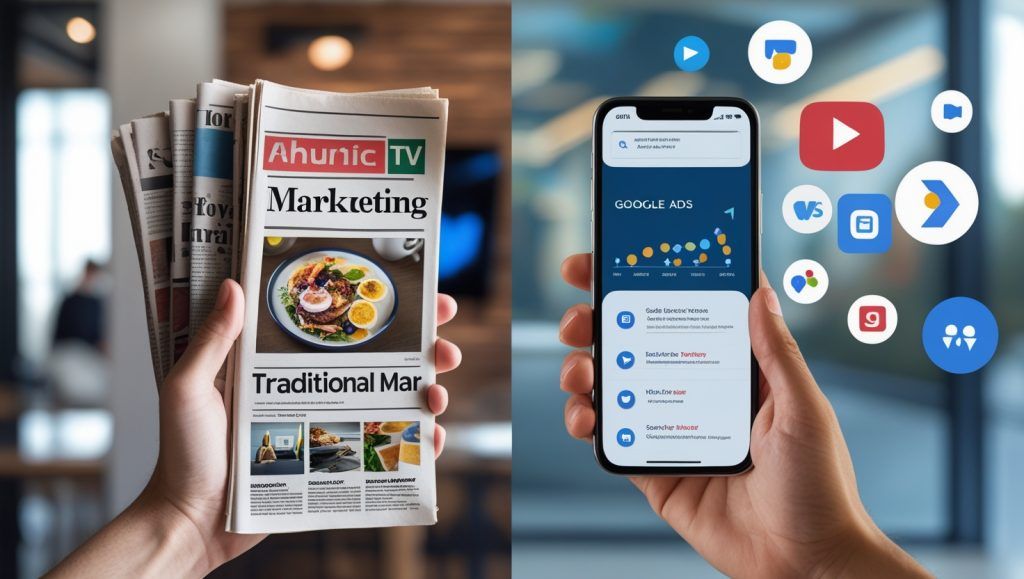 traditional marketing vs digital marketing